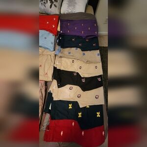 Embroidered College team pants